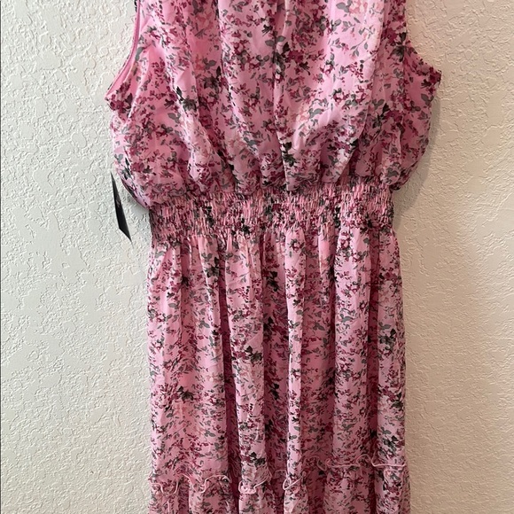 Kate and Lily Pink Floral Sleeveless Dress - Picture 8 of 14
